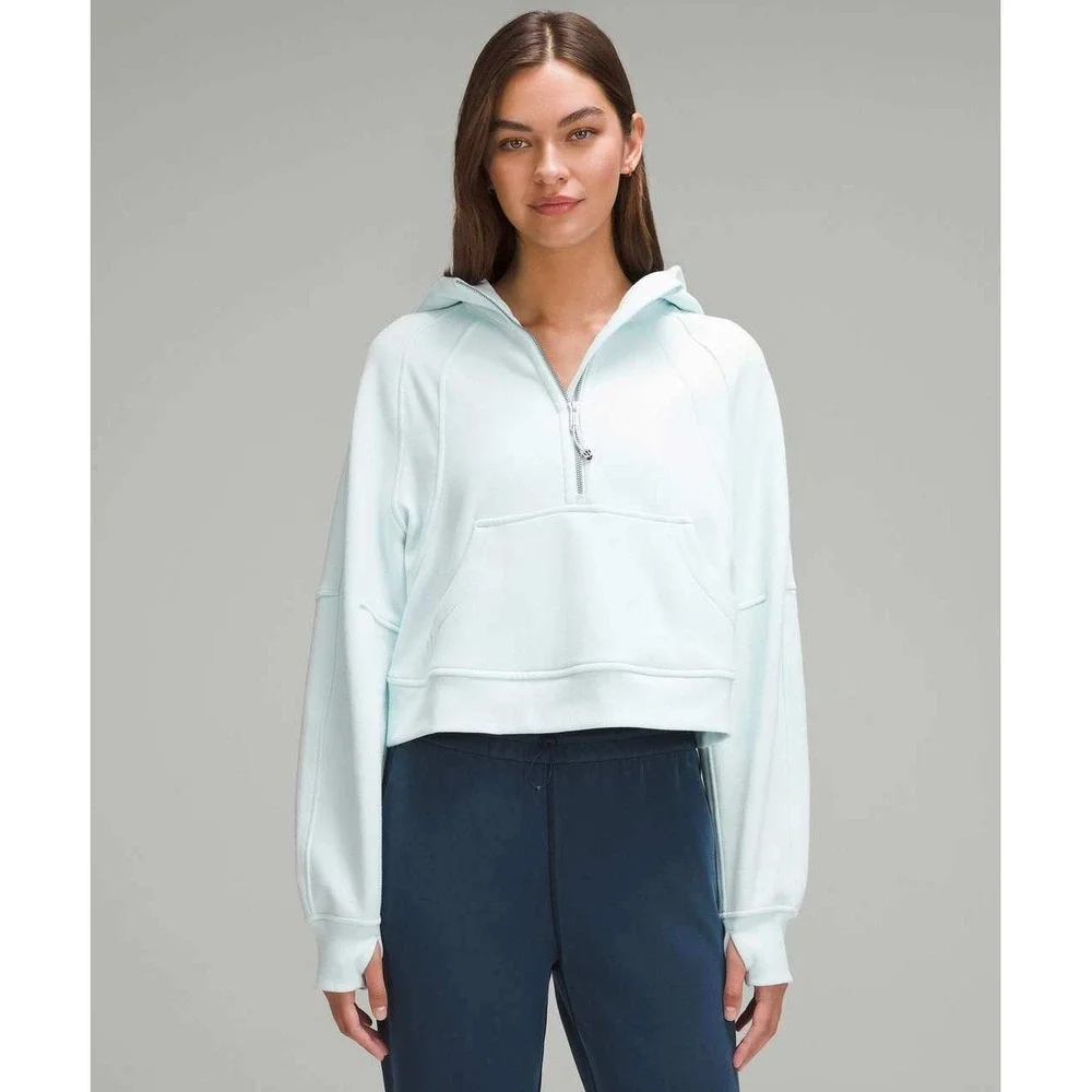 Lululemon‎ Scuba Oversized Half-Zip Hoodie / Size XS/S / Sheer Blue